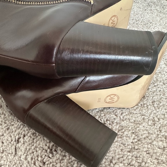 Michael Kors Tall Brown Leather Boots - Picture 11 of 11